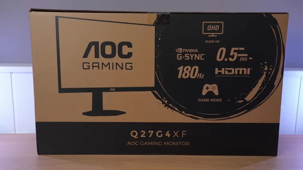 Cables included with the AOC Q27G4XF