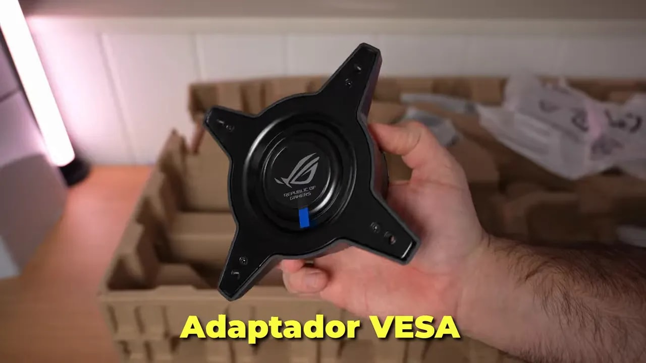 Cable de alimentación y fuente interna del Asus ROG Swift PG27AQWP-W