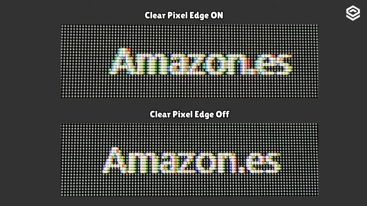 Comparación del layout de subpíxeles en WOLED: viejo 27 240Hz MLA vs nuevo tandem 27 480Hz 32 dual mode