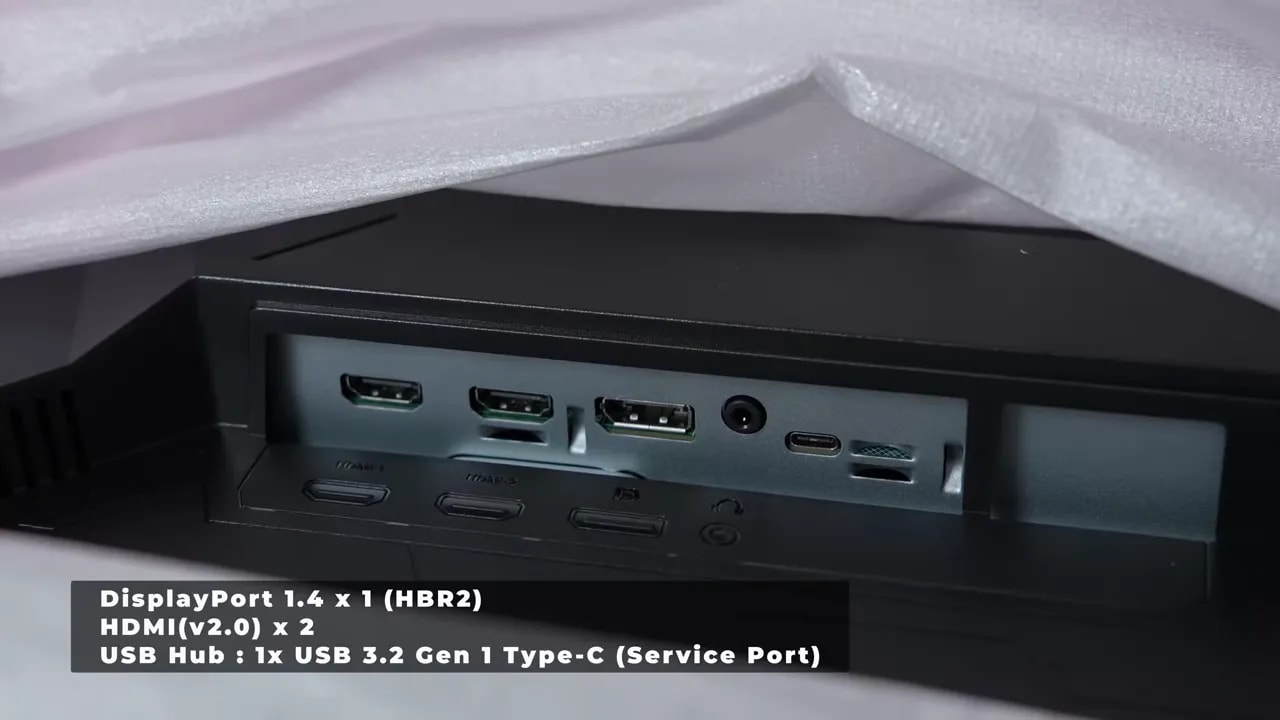 Conexiones y puertos del monitor ASUS TUF VG27AQL5A