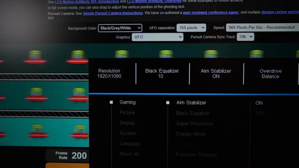 Aim Stabilizer configuration