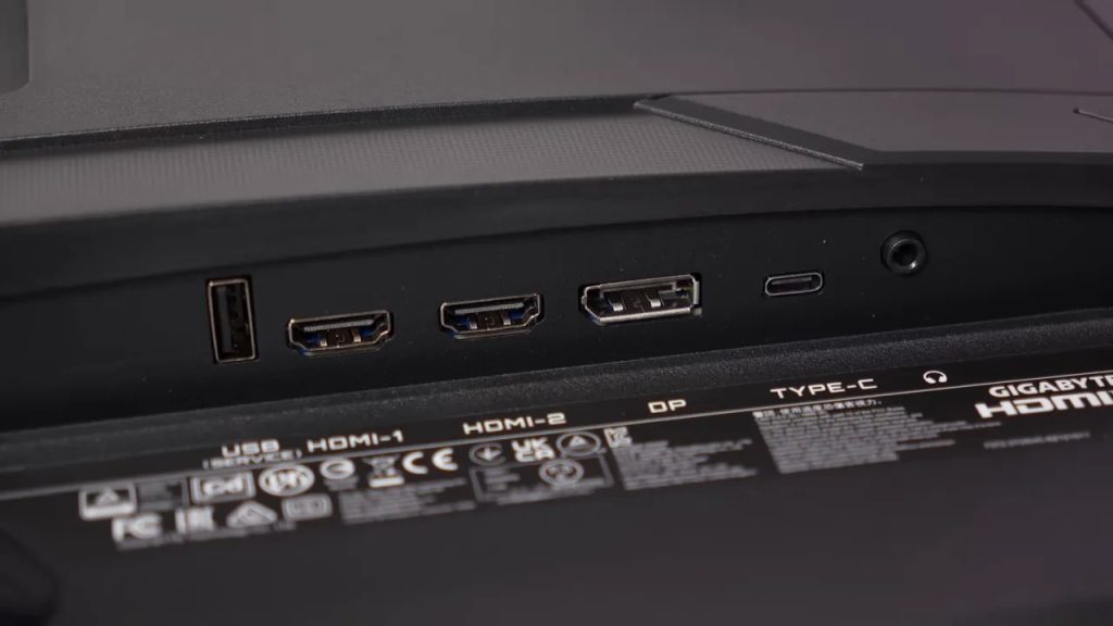 G27Q2 connections, including USB-C with video