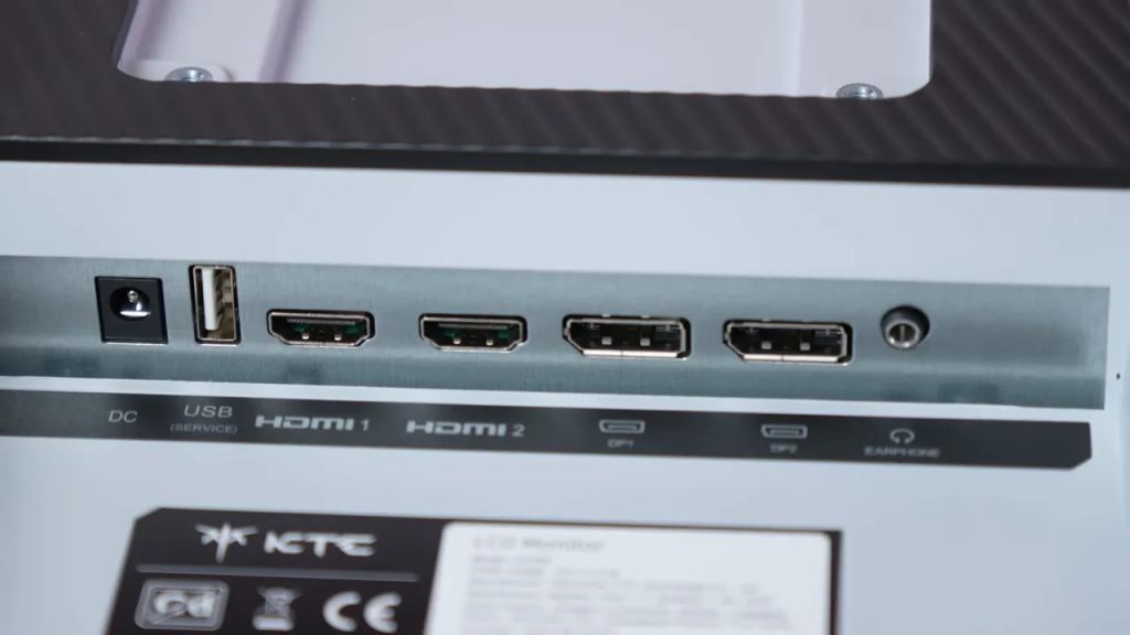 Monitor inputs and connectors