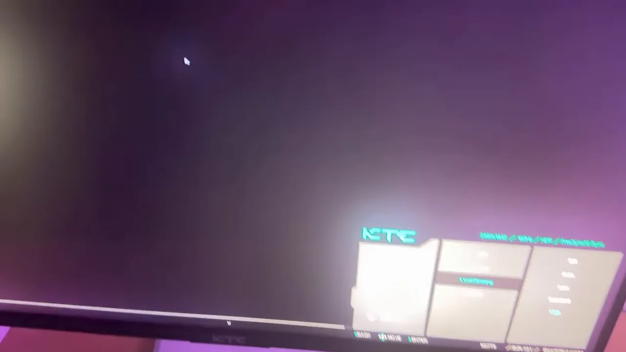 Captura del KTC M27T6 mostrando reducción del VA glow con local dimming activado