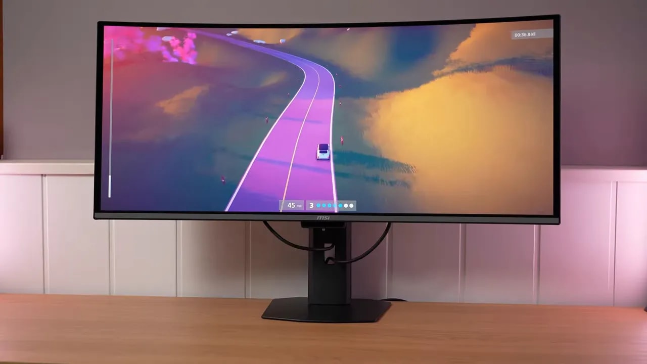 Gráficas de calibración del MSI 341CQR X36 con HDR EOTF Boost a 2% APL: seguimiento EOTF y RGB balance