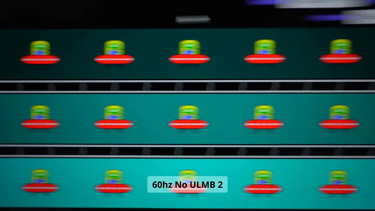 Pantalla del monitor MSI mostrando el modo ULMB 2 a 60 Hz activado