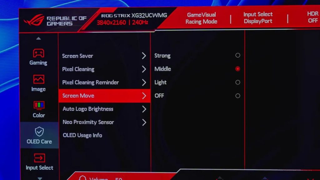 Proximity sensor options