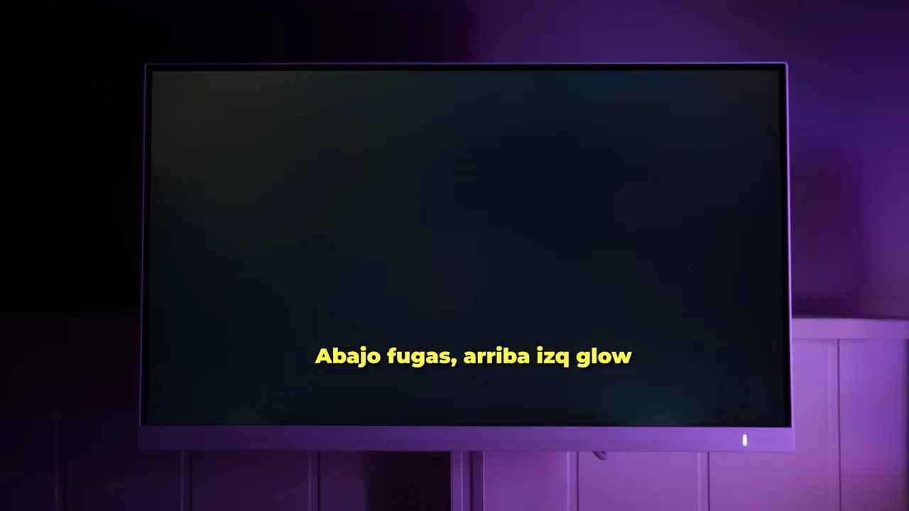 Fugas de luz e IPS glow en el Philips Evnia 27M2N3501PA con indicaciones en pantalla