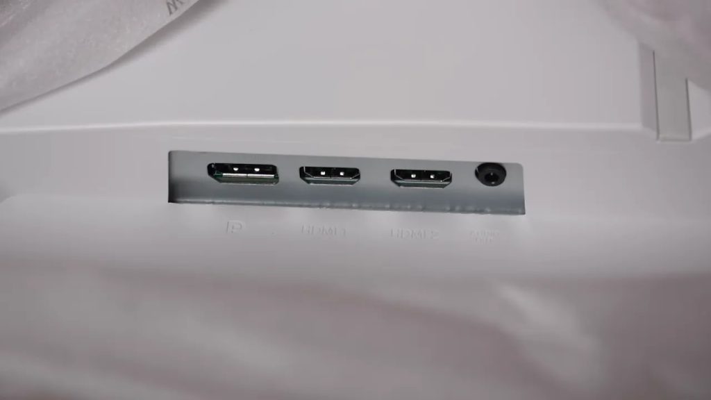 HDMI, DisplayPort, and audio inputs