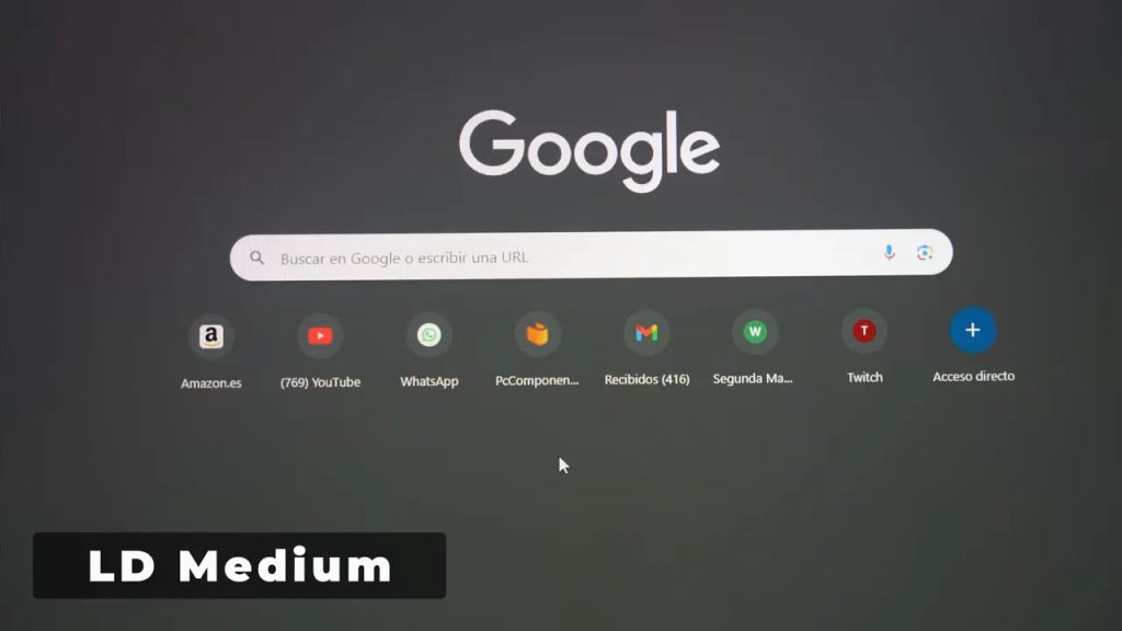 Medium local dimming on the desktop