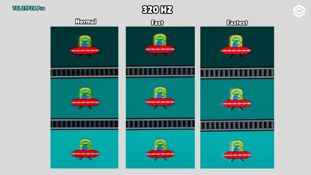 TCL 27P2A Pro: UFO Test · 320 Hz.